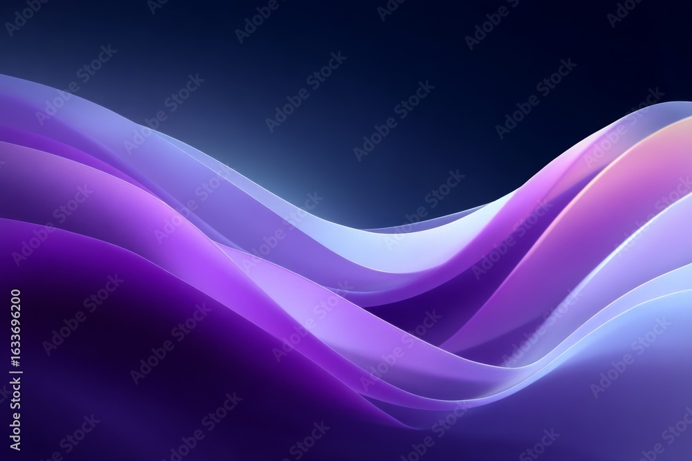 Fototapeta premium A purple wave with a blue background