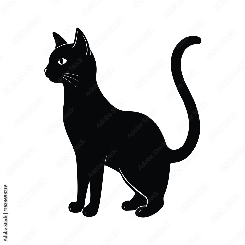 Fototapeta premium cat, stretching, feline, pet, animal, domestic, lazy, relaxed, stretch, paws, claws