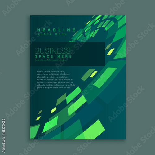 creative brochure flyer design with vibrant colors template design illustration