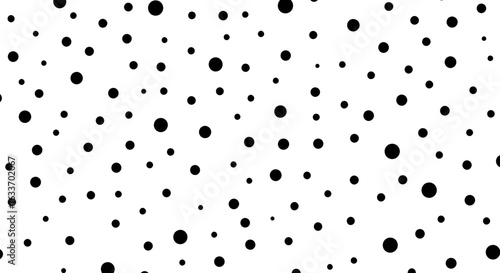 Playful black polka dot pattern adds a fun, modern touch to your creative designs and brings energy