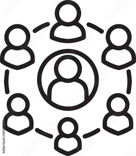Engaging team collaboration with connected people, fostering partnership and networking for business growth and innovative solutions in global connections