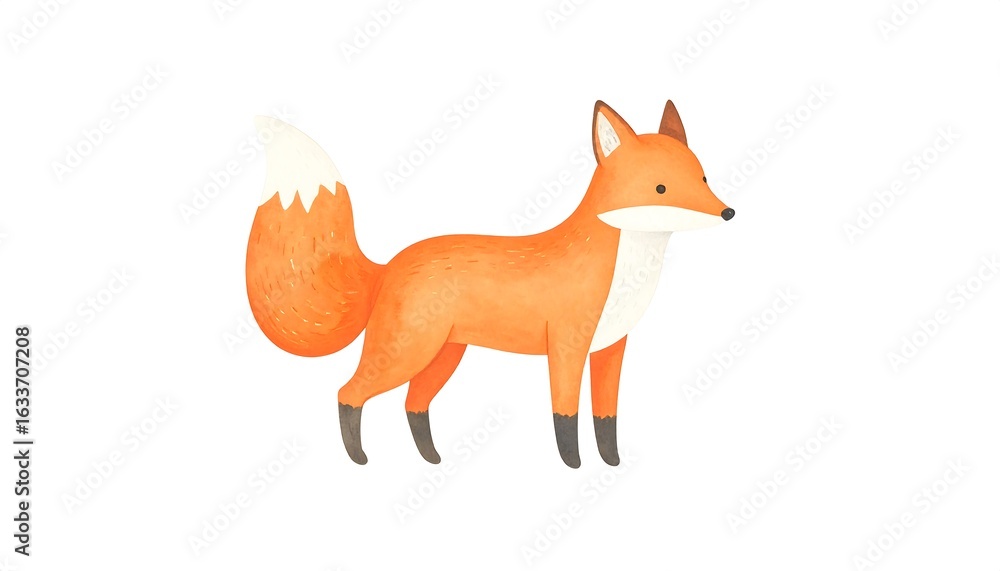 Obraz premium Cute fox illustration
