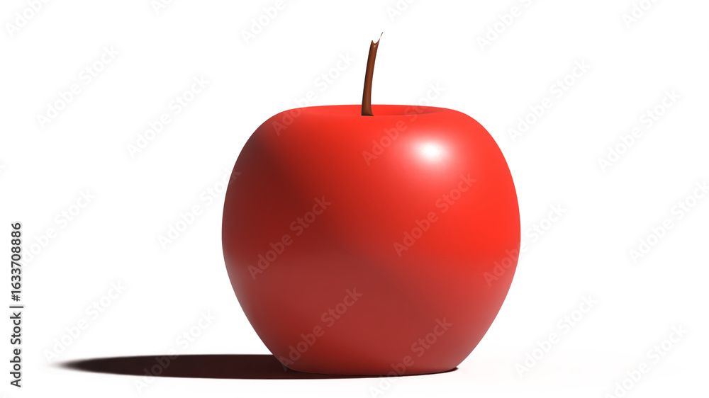 Obraz premium red apple isolated on transparent background