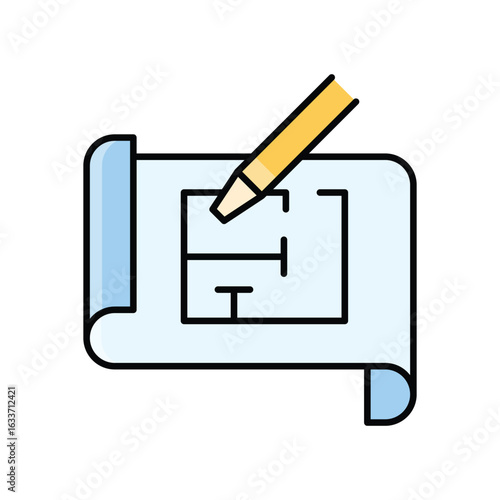 Floor Plan Icon vector