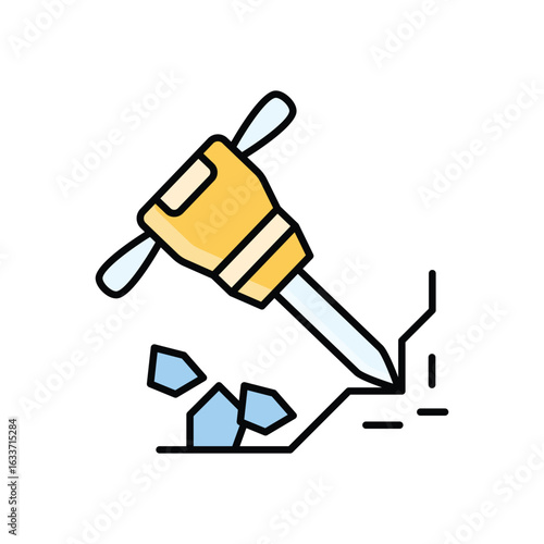 Hammer Drill Icon vector