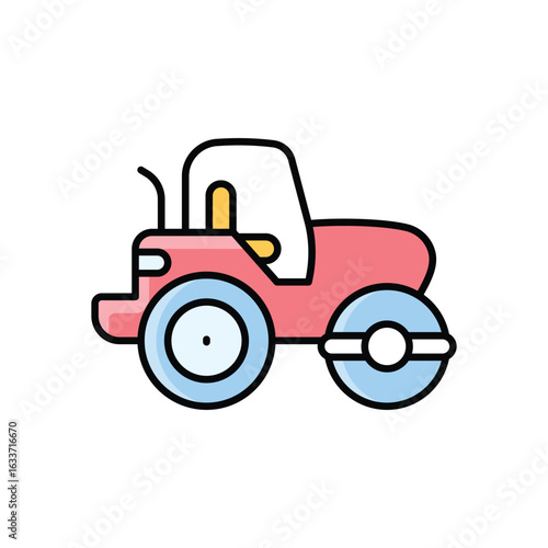 Asphalt Roller Icon vector