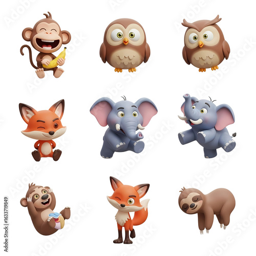 ICON ANIMALS SET PNG