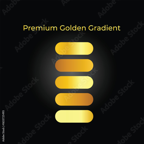 Golden gradient set. you can use this color any kind of designs.
