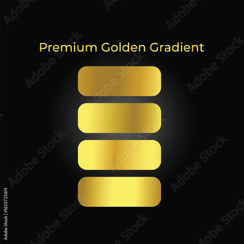 Golden gradient set. you can use this color any kind of designs.
