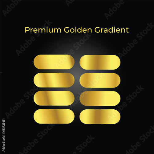 Golden gradient set. you can use this color any kind of designs.

