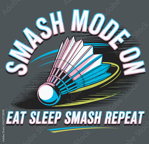 Badminton T Shirt Design