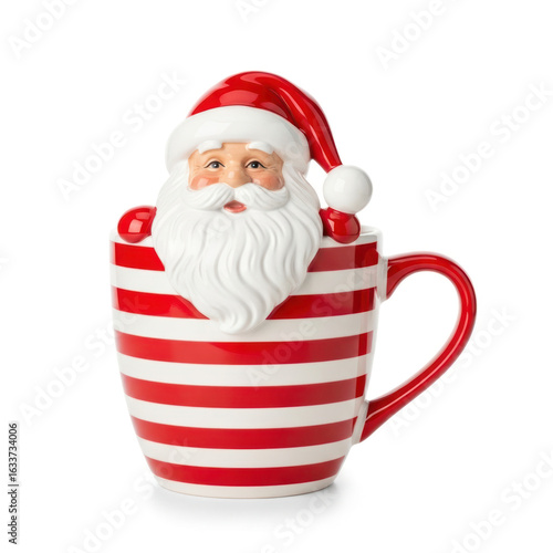 santa claus drinking coffee