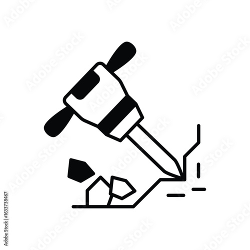 Hammer Drill Icon vector