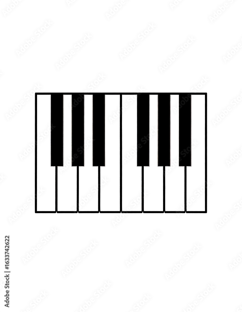Fototapeta premium Piano keyboard graphic (1)