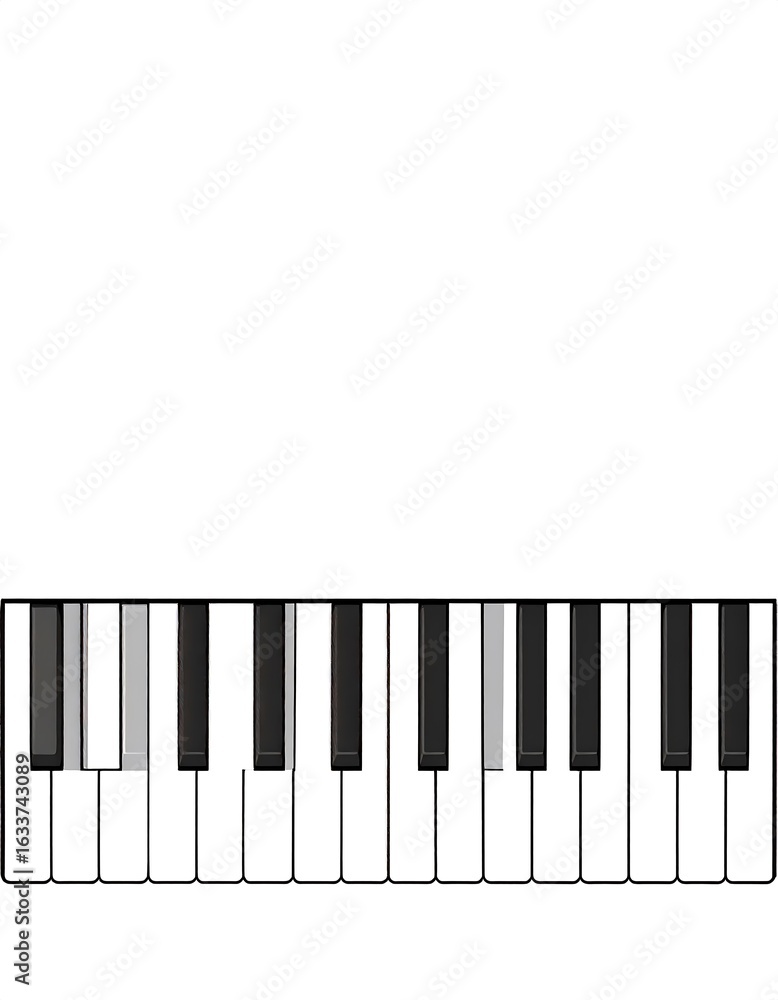 Fototapeta premium Piano keyboard graphic