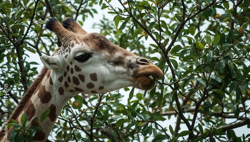 portrait of a giraffe