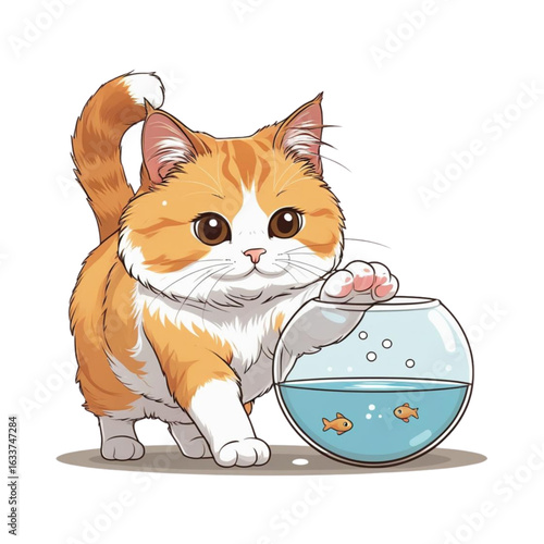 Cat fishbowl