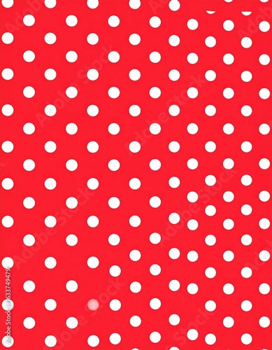 Red and white polka dot pattern