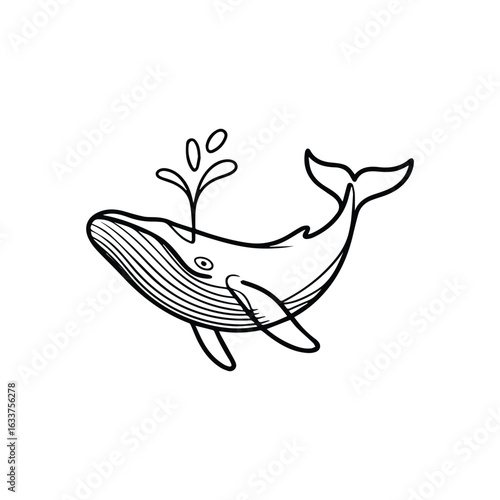 Whales tail fluke breaching water spray ocean marine life