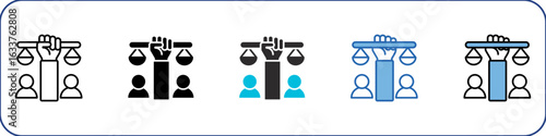 Human Right Icon Pack Multistyle Illustration