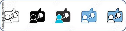 Prejudice Icon Pack Multistyle Illustration
