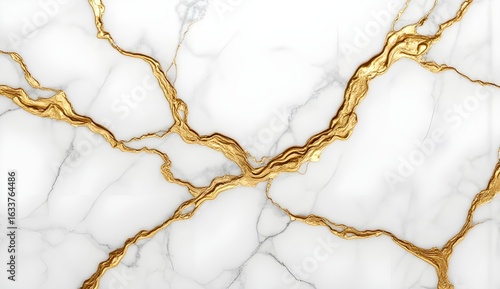 Premium Packaging Design: High-Res Liquid Gold in Marble Fractures