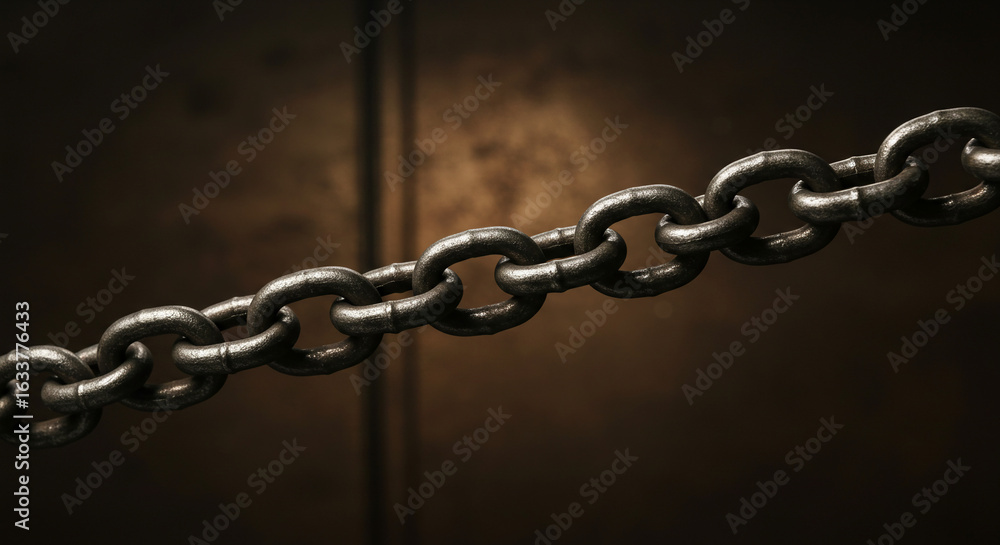 Obraz premium Metal different chains, AI Generation