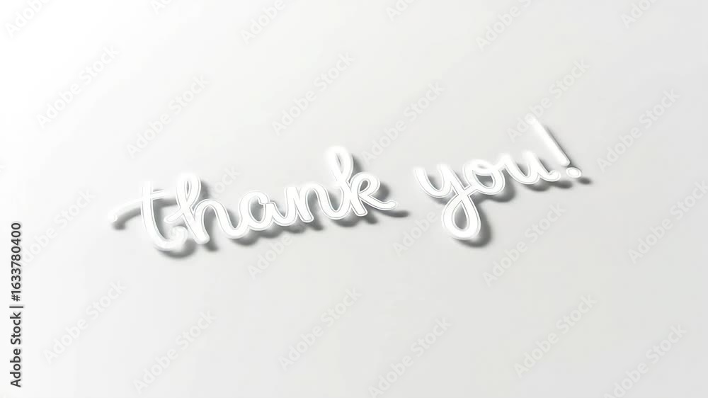 Neon Light Thank You Sign on White Background Perfect for Appreciation and Celebration Themes Neon Light Thank You Sign on White Background Perfect for Appreciation and Celebration Themes