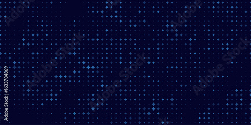 Abstract Finance Digital Business Background. Fintech Technology or Science Research Presentation Backdrop. Digital Crypto Business Vector Illustration.