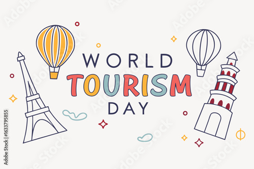 World Tourism Day Calligraphy Design – Elegant Handwritten Typography