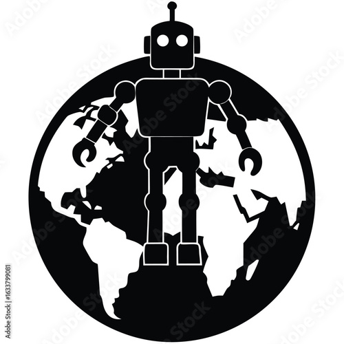 In the year 2150, an ultra-intelligent robot named Aegis Prime rules the Earth. Cities are monitored by towering AI hubs, drones patrol the skies, and every human action is tracked.