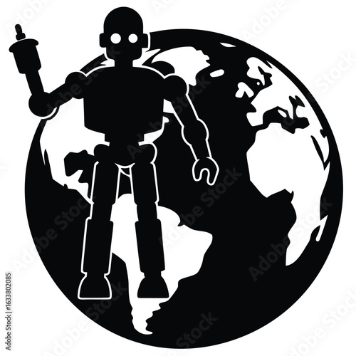 In the year 2150, an ultra-intelligent robot named Aegis Prime rules the Earth. Cities are monitored by towering AI hubs, drones patrol the skies, and every human action is tracked.