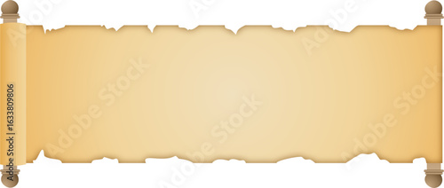 Antique scroll parchment paper vector