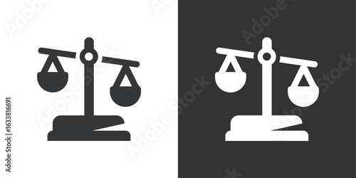 Justice icon. Solid glyph series icon