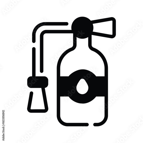 Extinguisher icon designed in glyph style, ready for premium use