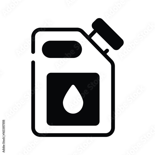 Get this amazing glyph icon of jerry can