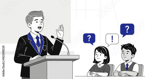 Engaging Public Speaking Event With Student Questions And Active Discussions