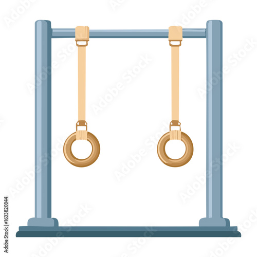 Gymnastic Rings for Athlete Exercise Training