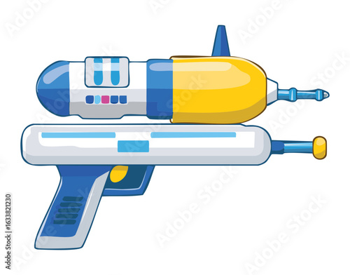 Futuristic Super Soaker Water Pistol With Tank