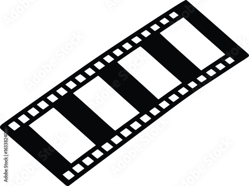 minimalist film strip vector illustration