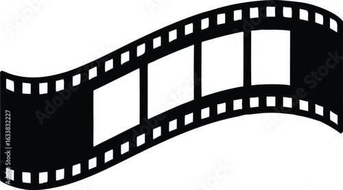 simple cinema filmstrip vector graphic