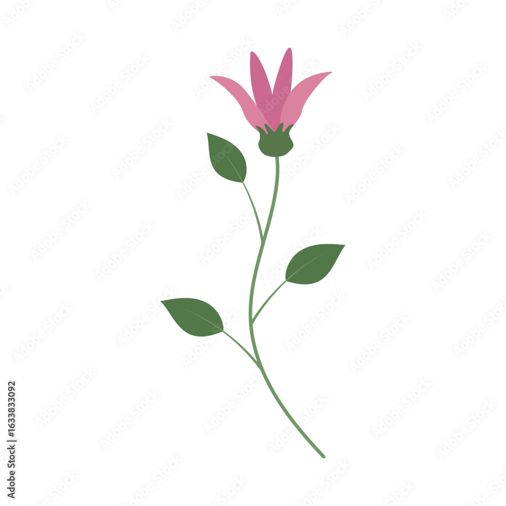 Fototapeta premium Flower Simple Illustration