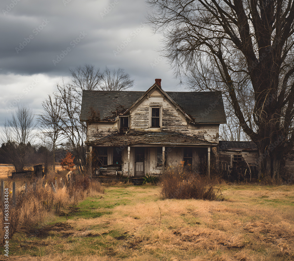 Fototapeta premium Abandoned Rural Farmhouse