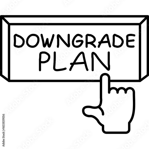 Downgrade Plan Icon