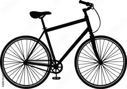 Vector art of a classic bicycle illustration for transportation fitness and outdoor adventures providing a sustainable and healthy lifestyle