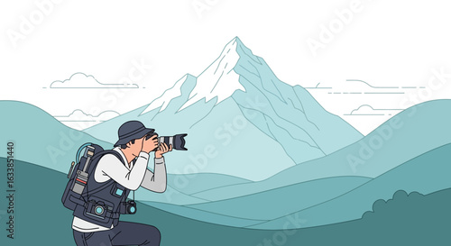 Capturing The Majestic Beauty of Nature With a Skilled Photographer Man