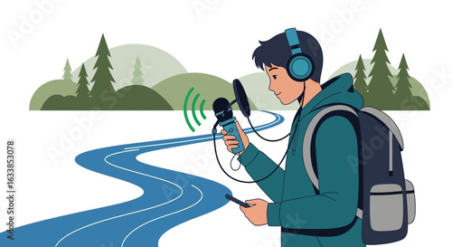 Audio Adventure Podcast: Young Man's Field Recording Journey Through Nature's Soundscapes