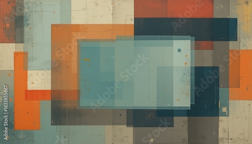 Abstract digital background with colorful geometric square patterns for technology and business design