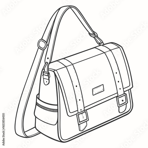 vector illustration of a bag