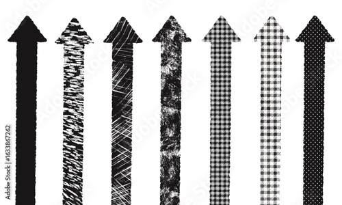 柄アロー・矢印、ブラックセット